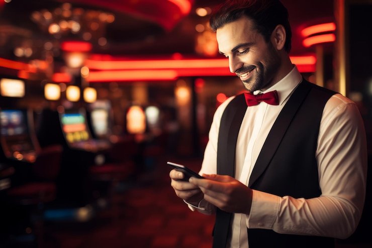 Live Andar Bahar dealer at warungslot login casting cards on the table